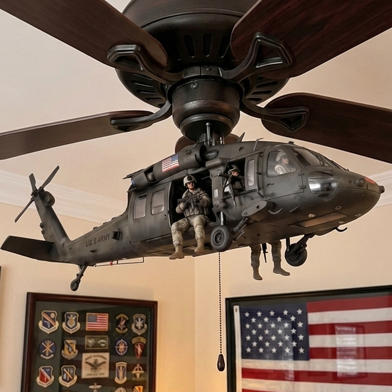 Military Helicopter Fan Attachment