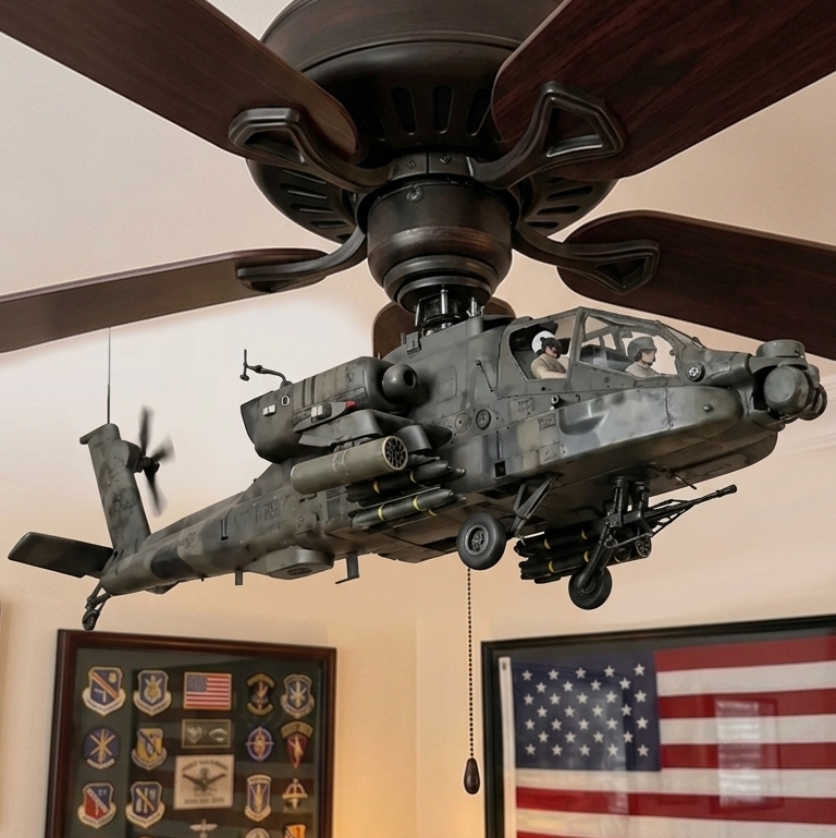 Military Helicopter Fan Attachment